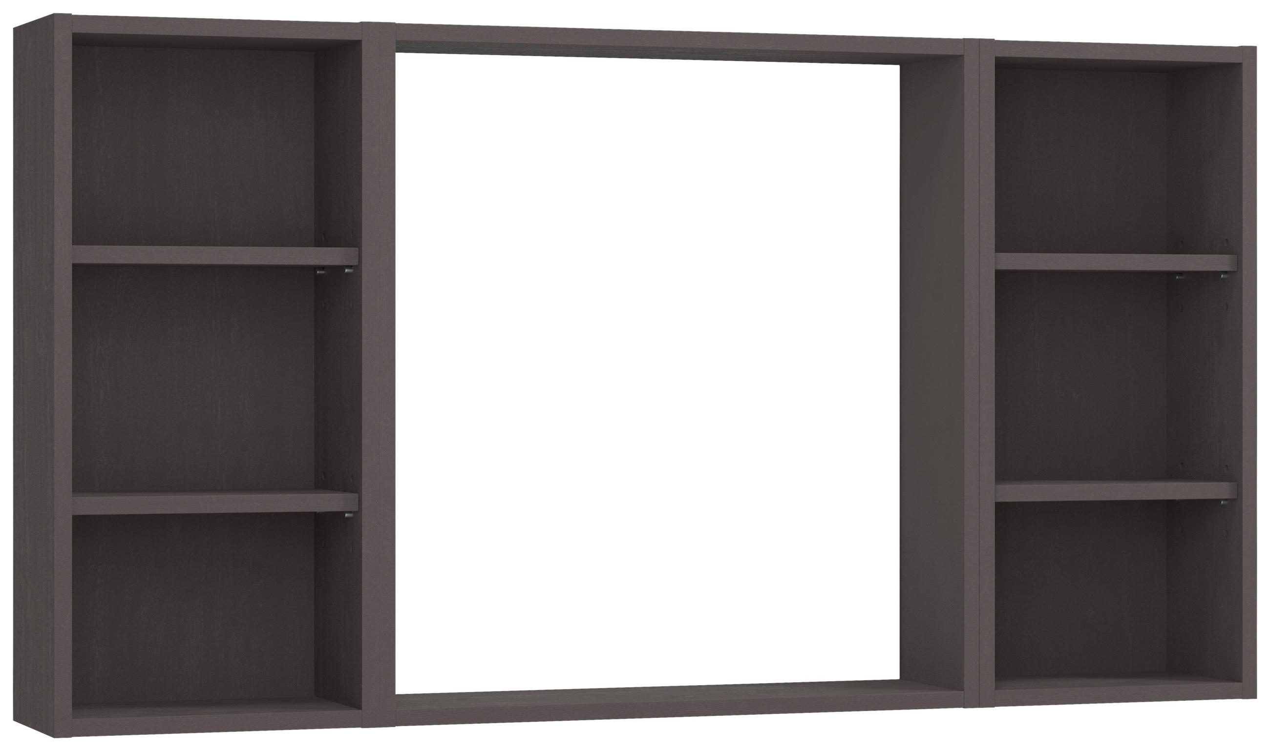 WANDSPIEGEL 120/64/18 cm    in rechteckig  - Grau, MODERN, Glas/Holzwerkstoff (120/64/18cm) - Held