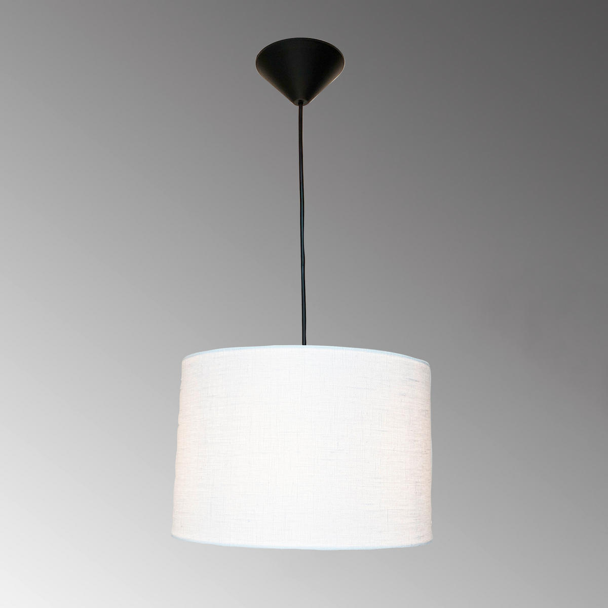 PENDELLEUCHTE   30 cm  - Sandfarben/Weiss, Basics, Kunststoff/Textil (30cm) - Fischer & Honsel
