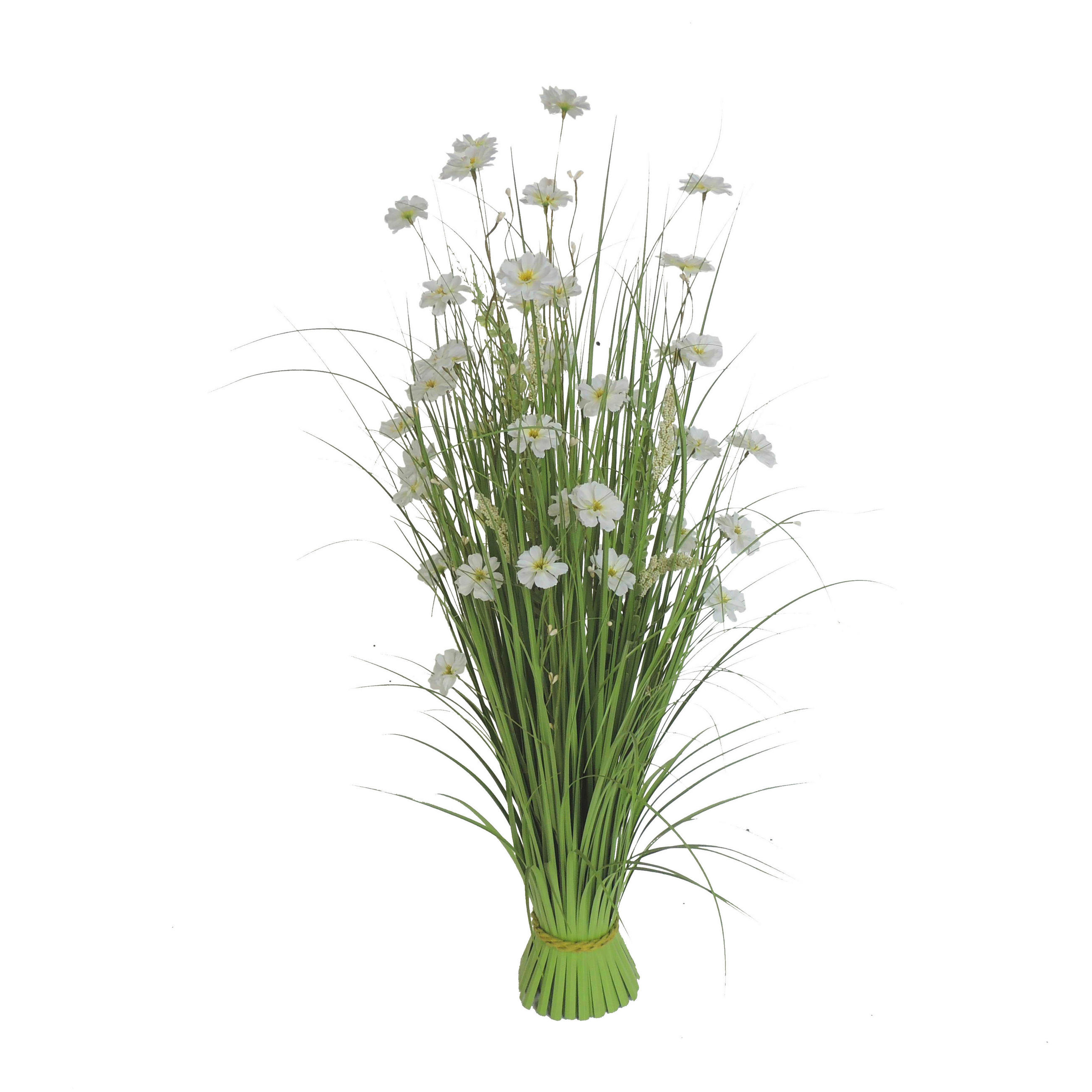 DEKOGRAS  - Weiß/Grün, LIFESTYLE, Kunststoff/Metall (100cm)