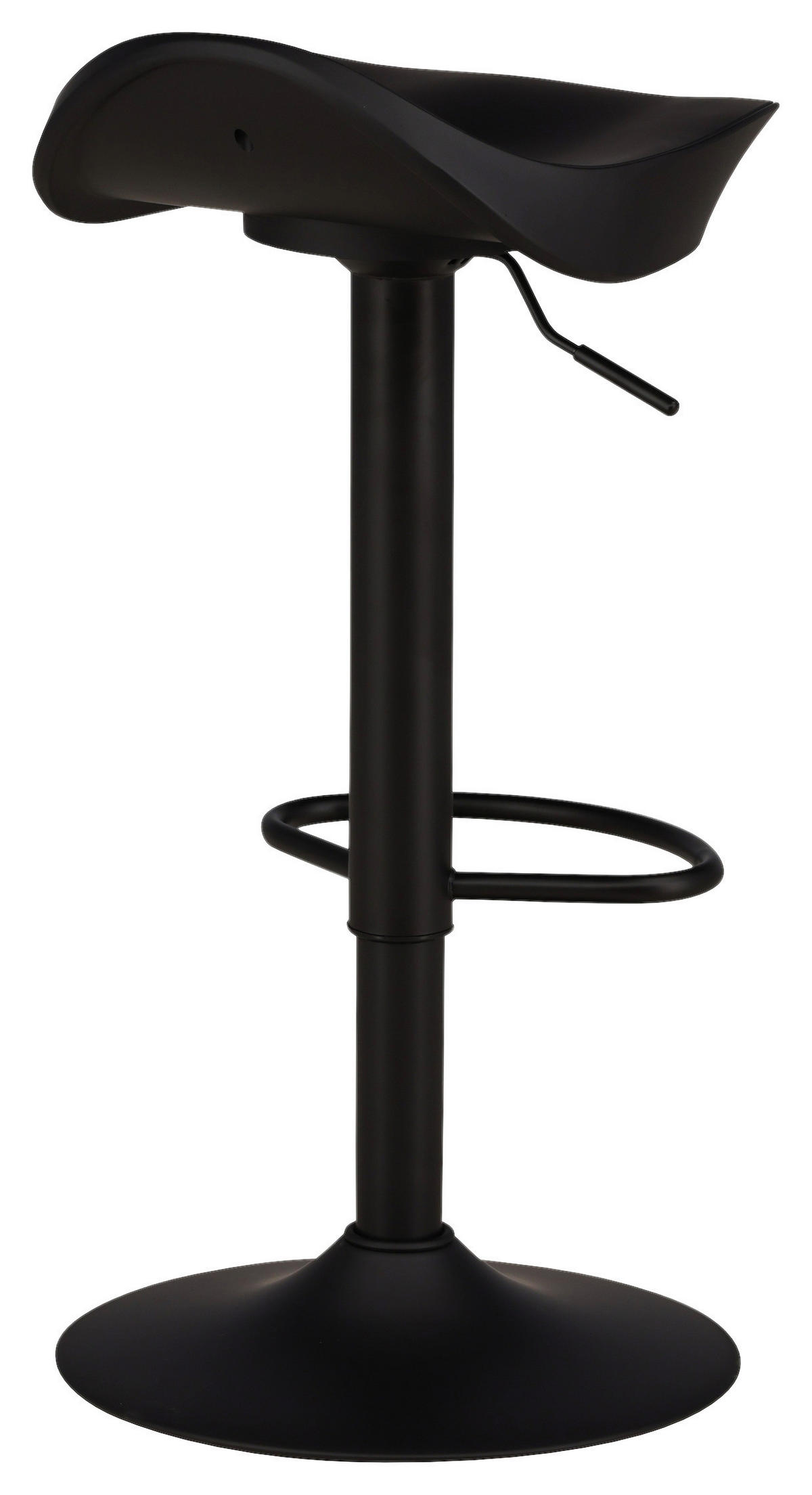 BARHOCKER-SET in Schwarz  - Schwarz, Design, Kunststoff/Metall (40/69/38cm) - Livetastic