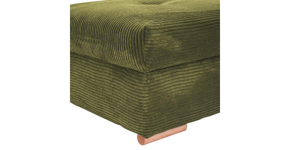HOCKERBANK in Textil Dunkelgrün - Dunkelgrün/Eichefarben, KONVENTIONELL, Holz/Textil (103/45/71cm) - Carryhome