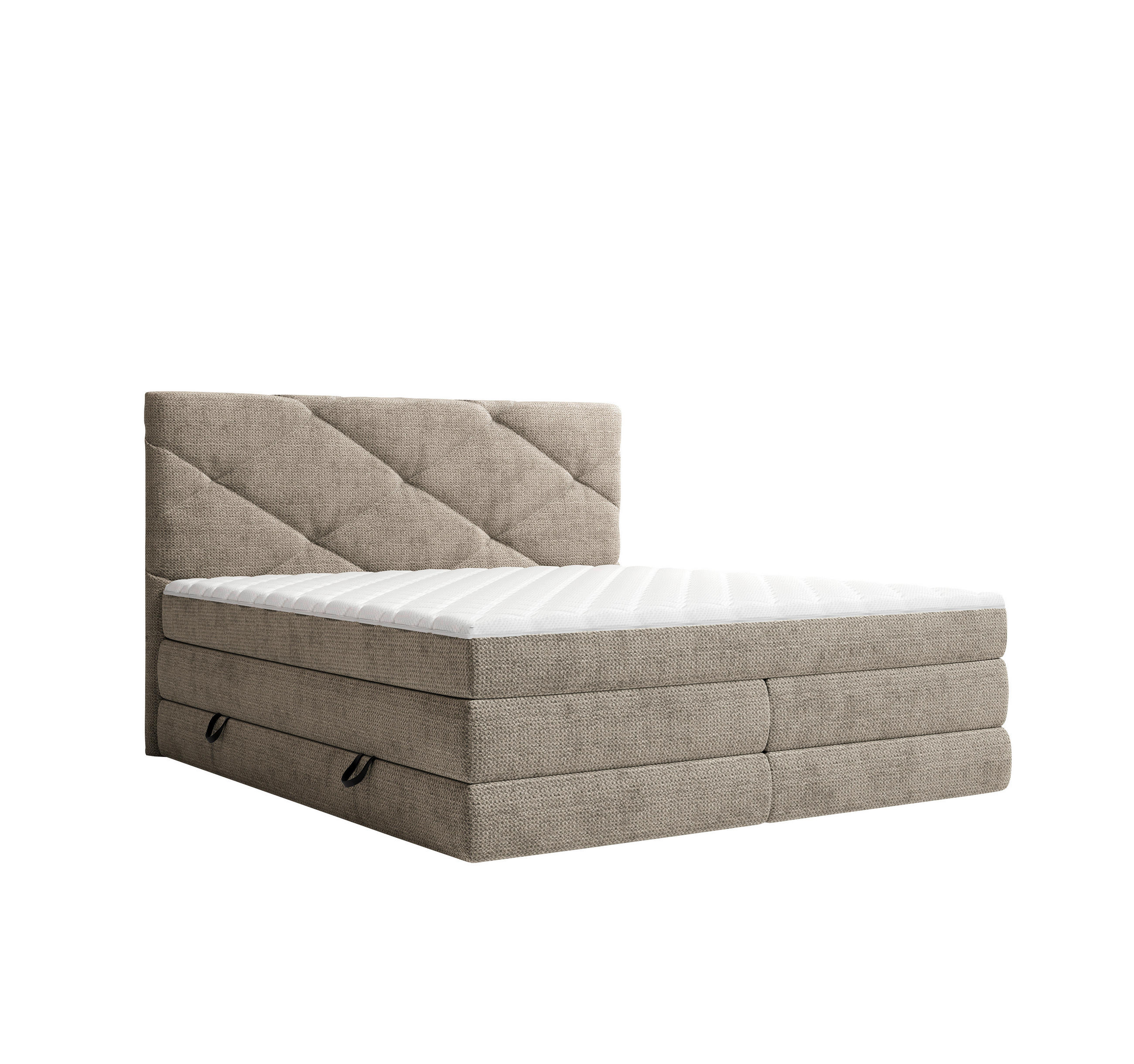 Carryhome Boxspringbett Braun 140x200 cm
