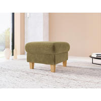 HOCKER GLENDALE E Flachgewebe Olivgrün  - Eichefarben/Olivgrün, KONVENTIONELL, Holz/Textil (58/48/58cm) - Sit & More