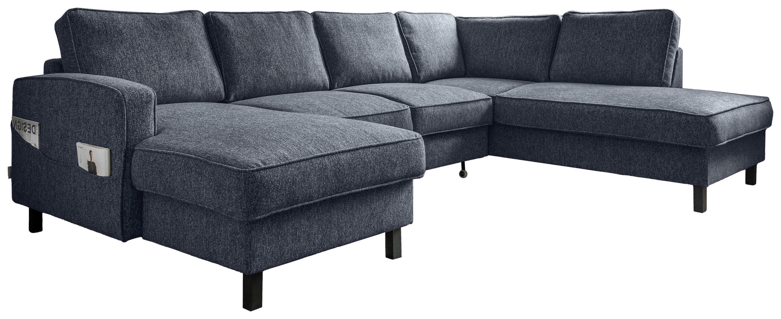 MID.YOU SEDACIA SÚPRAVA, textil, tmavomodrá