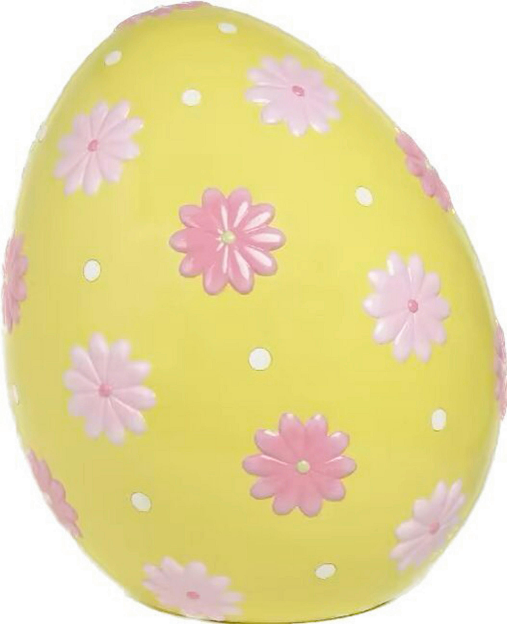 OKRASNO JAJCE 48,5/58 cm rumena, pink - rumena/pink, Trendi, umetna masa (48,5/58cm)