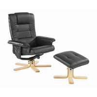 TV FOTELJ,  črna les, kovina, tekstil - črna, Design, kovina/tekstil (81/78-100,5/100-92cm) - Boxxx