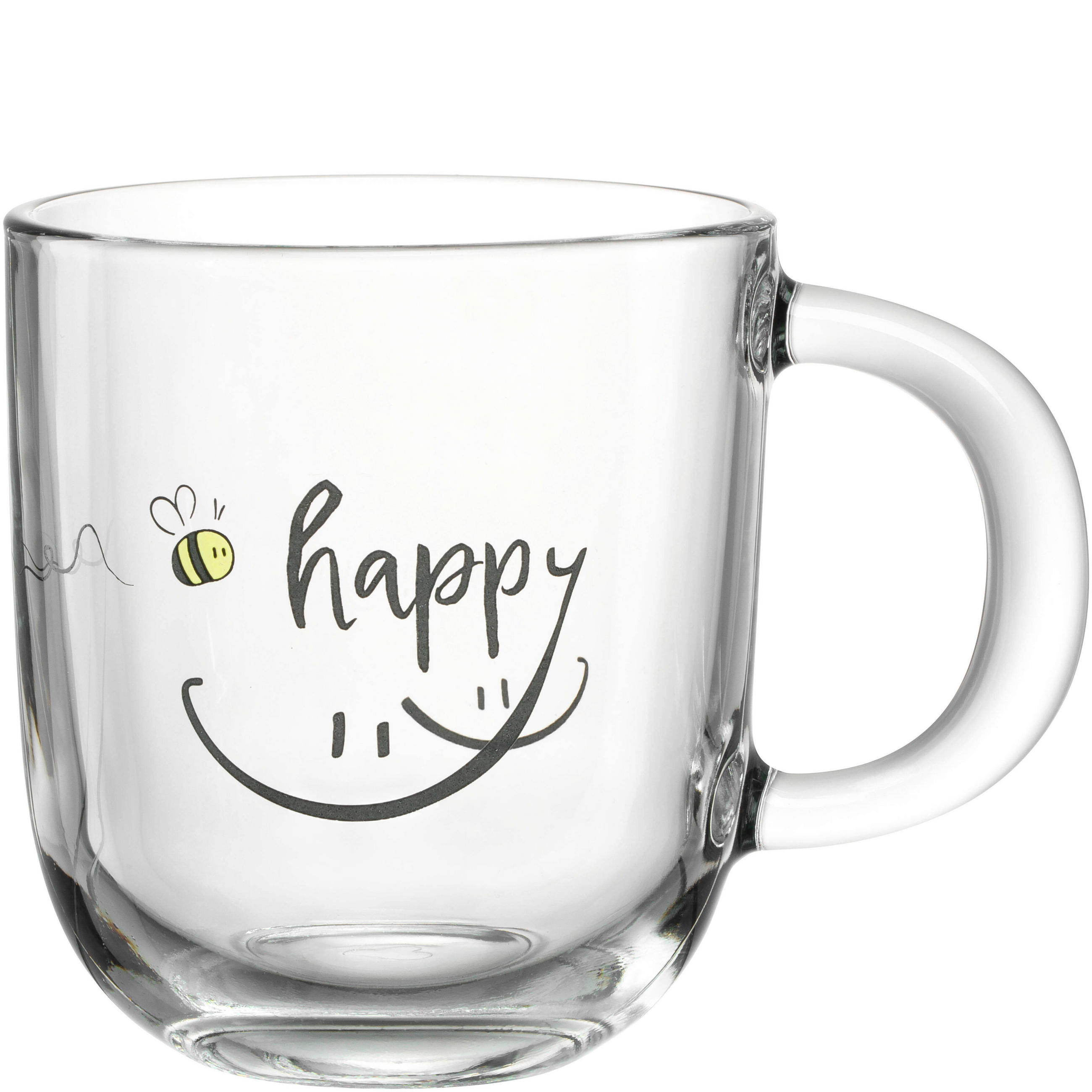TASSE EMOZIONE   400 ml  - Transparent/Gelb, Basics, Glas (12,5/10,0/8,7cm) - Leonardo