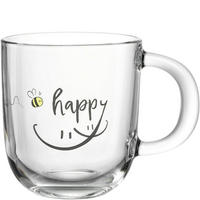TASSE EMOZIONE   400 ml  - Transparent/Gelb, Basics, Glas (12,5/10,0/8,7cm) - Leonardo