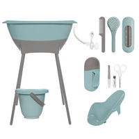 BABYBADESET Ice Blue 8-teilig  - Türkis, Basics, Kunststoff (79,1/39,1/45,6cm) - Luma