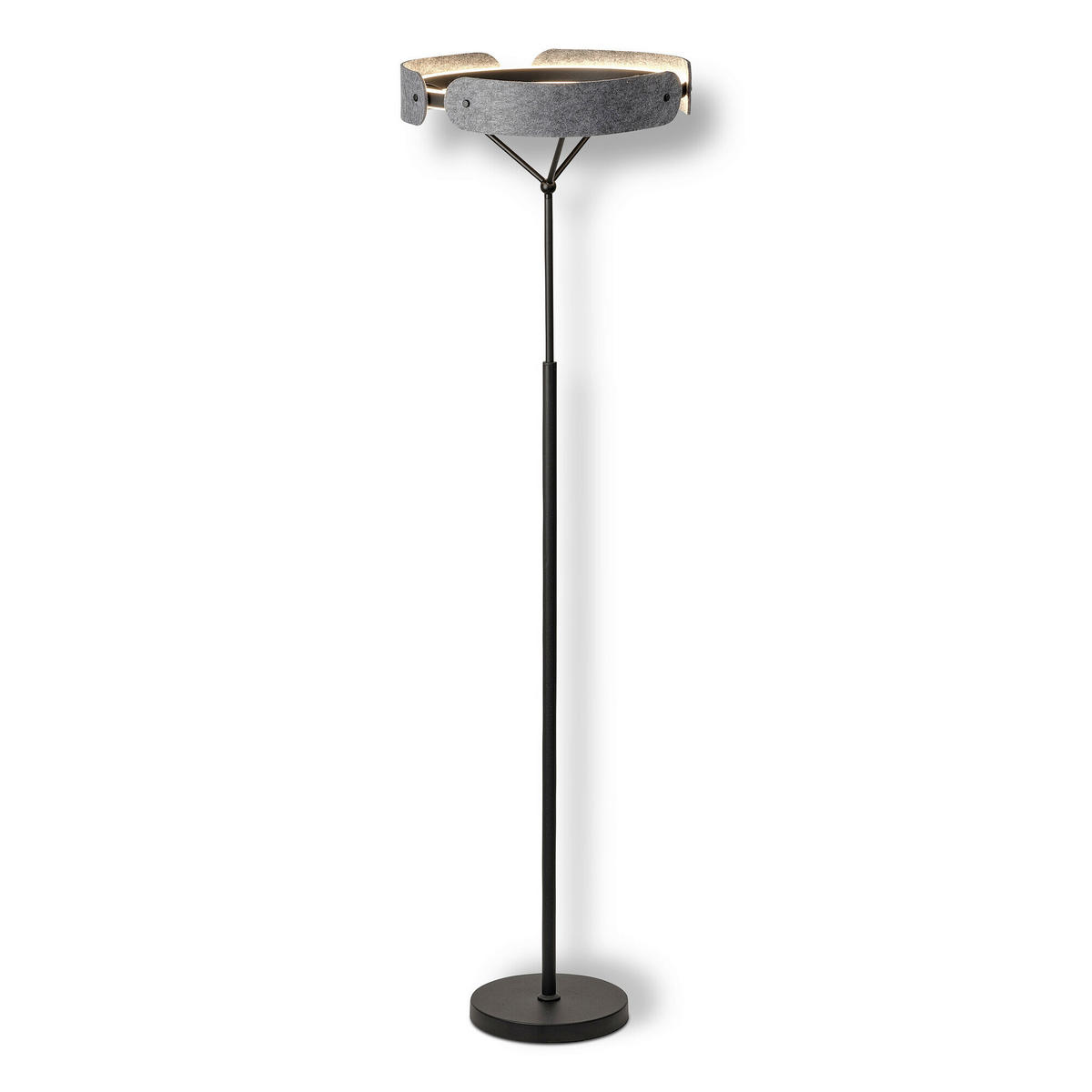 LED-STEHLEUCHTE 43/150 cm   - Dunkelgrau, Basics, Kunststoff/Textil (43/150cm) - Osram