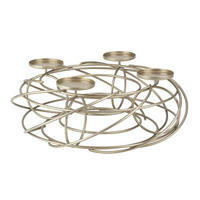 ADVENTSKRANZ  - Goldfarben, MODERN, Metall (35cm) - Justinus