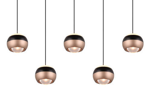ZÁVĚSNÉ LED SVÍTIDLO, 100/10,5/200 cm  - černá, Design, kov (100/10,5/200cm) - Trio Leuchten