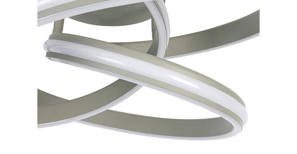 DECKENLEUCHTE 48/52/23 cm  - Sandfarben/Weiß, Trend, Kunststoff/Metall (48/52/23cm) - Novel