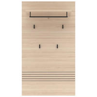 GARDEROBENPANEEL 78/139/30 cm  - Eichefarben, Design, Holzwerkstoff/Metall (78/139/30cm) - Xora