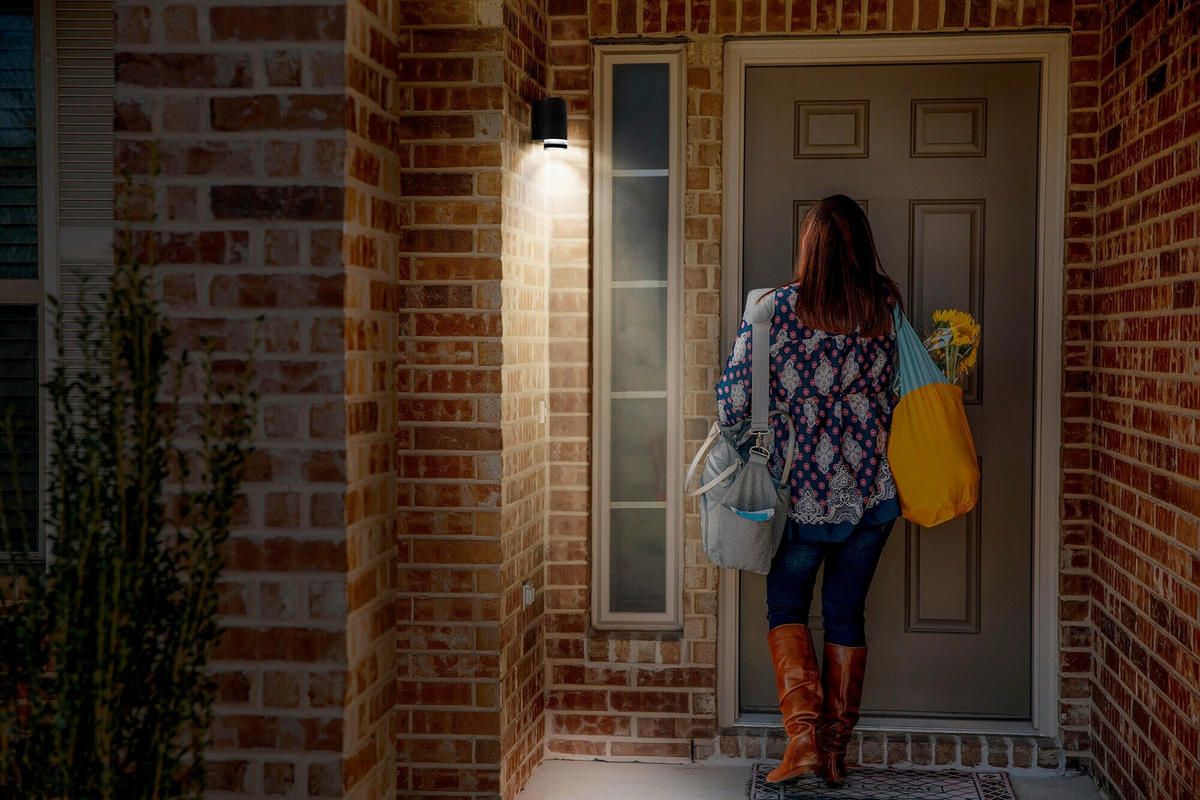 AUßENLEUCHTE 10,4/9,2/16,3 cm   - Dunkelgrau, Basics, Glas/Metall (10,4/9,2/16,3cm) - Osram