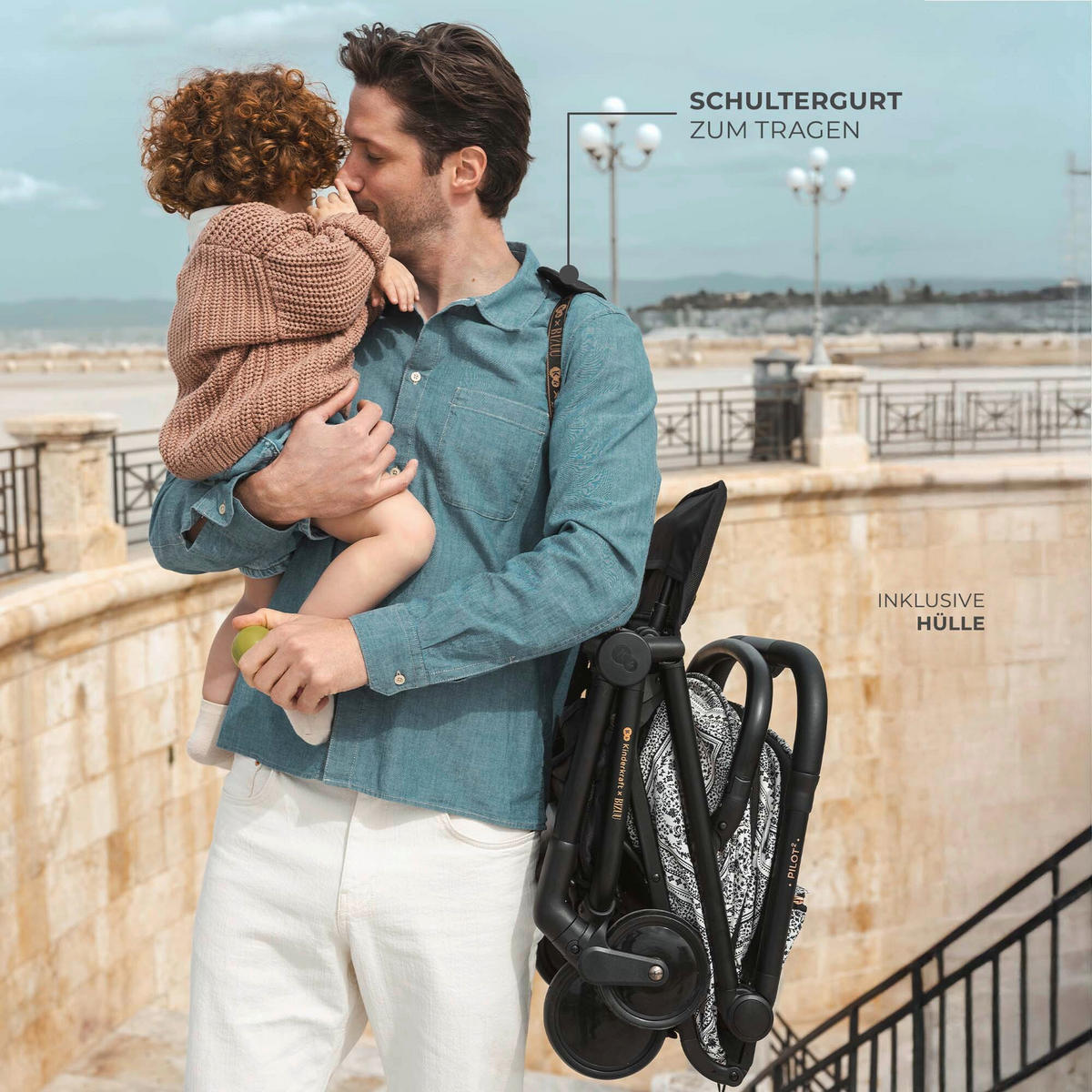 KINDERWAGEN Pilot 2 Bizuu  - Basics (67/42/101cm) - Kinderkraft