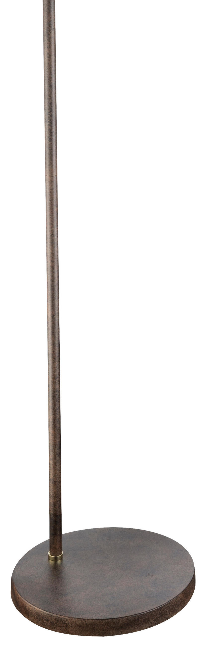BÖJD LAMPA Gildo 50/23/155 cm    - guldfärgad/rostfärgad, Trend, metall (50/23/155cm) - Globo