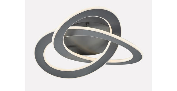 LED-DECKENLEUCHTE - Grau, Design, Metall (50/13.5cm) - Ambiente