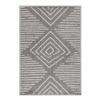 FLACHWEBETEPPICH 60/100 cm Aruba Grau  - Grau, Design, Textil (60/100cm)