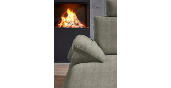 WOHNLANDSCHAFT in Velours Grau - Schwarz/Grau, Design, Textil/Metall (180/344/208cm) - Dieter Knoll