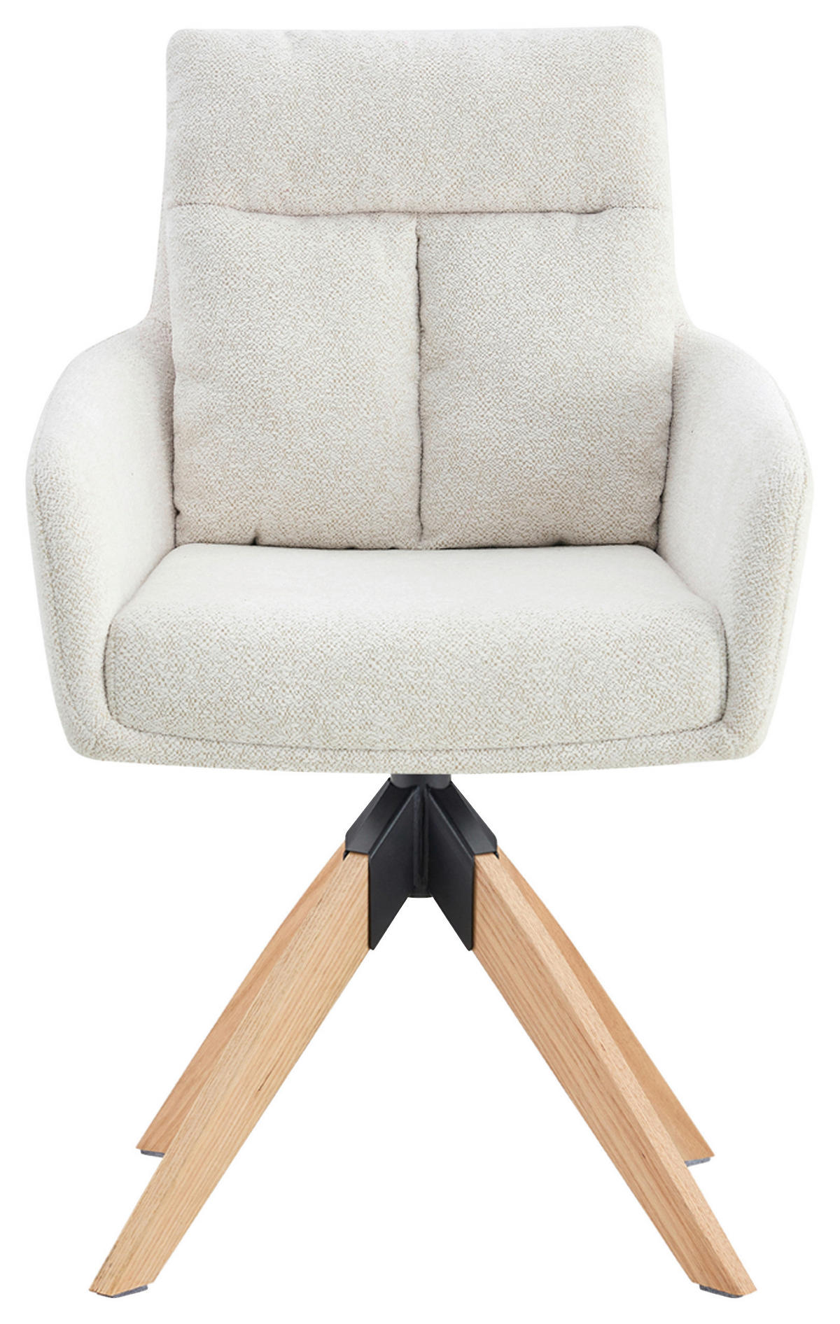 ARMLEHNSTUHL in Holz, Metall, Textil Creme  - Creme/Naturfarben, KONVENTIONELL, Holz/Textil (59/92/63cm) - Livetastic