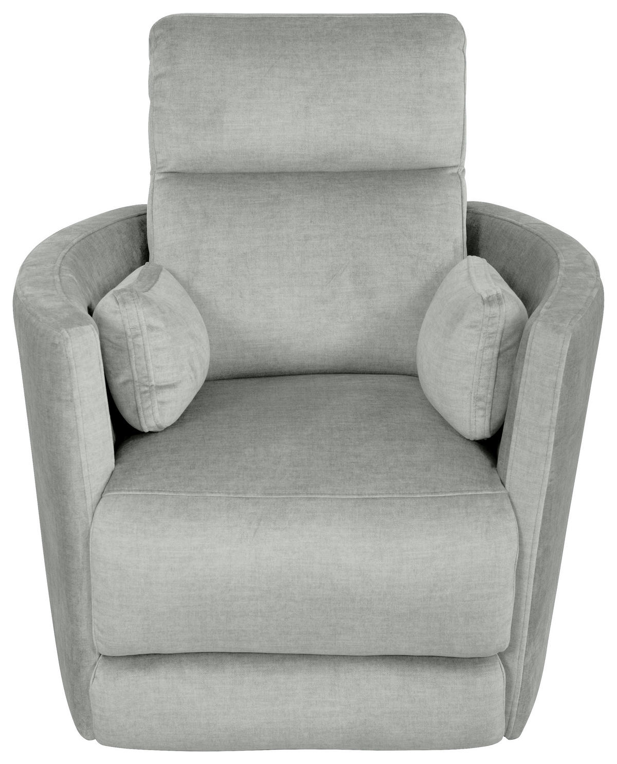 FERNSEHSESSEL  mit Zierkissen Webstoff Grau  - Schwarz/Grau, MODERN, Textil/Metall (91,4/101,6/96,5cm) - Livetastic