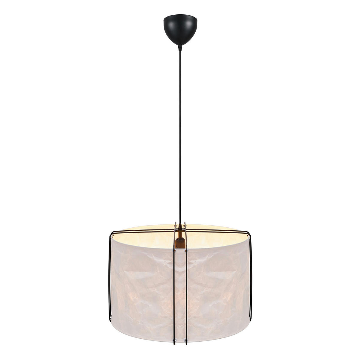 HÄNGELEUCHTE Cardine 50/37,5 cm   - Schwarz/Weiß, Design, Kunststoff/Metall (50/37,5cm) - Nordlux