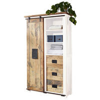 HIGHBOARD  in 100/175/45 cm  - Schwarz/Braun, KONVENTIONELL, Holz/Metall (100/175/45cm) - Livetastic