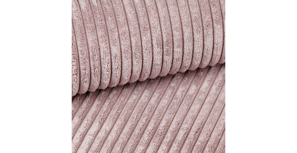 ECKSOFA inkl. Funktionen Rosa Cord  - Schwarz/Rosa, KONVENTIONELL, Kunststoff/Textil (260/200cm) - Xora