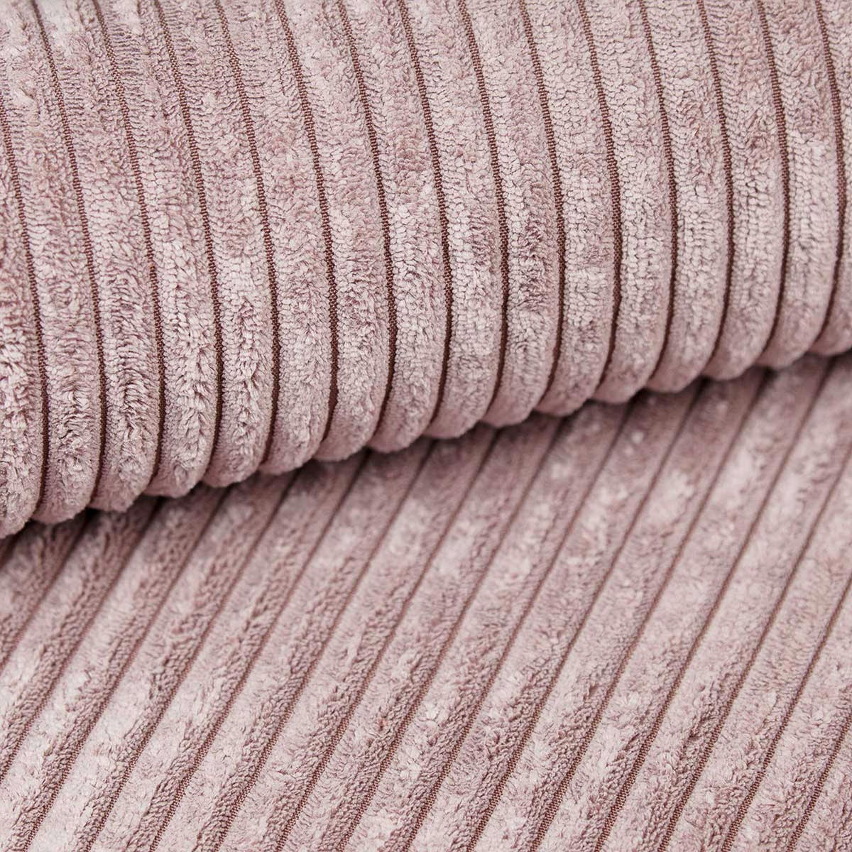 ECKSOFA inkl. Funktionen Rosa Cord  - Schwarz/Rosa, KONVENTIONELL, Kunststoff/Textil (260/200cm) - Xora