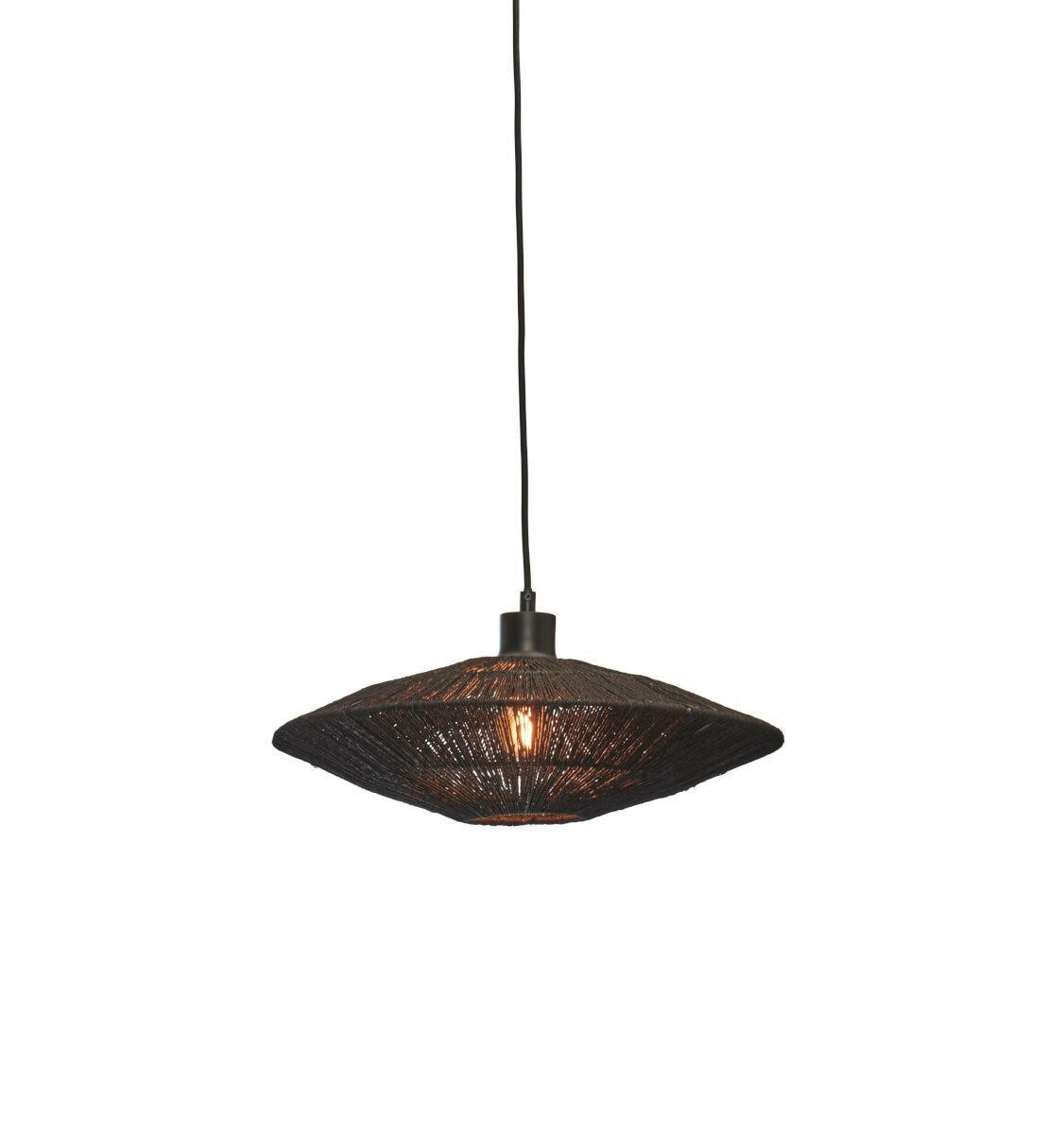 HÄNGELEUCHTE GOOD&MOJO 40/12 cm - Schwarz, Trend (40/12cm) - Good & Mojo