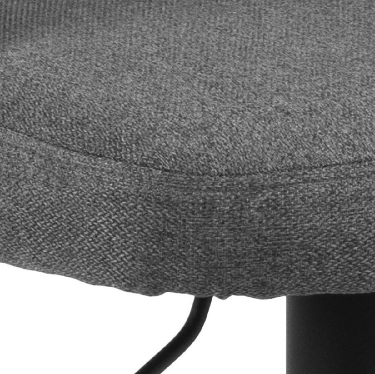BARHOCKER Flachgewebe Dunkelgrau  - Dunkelgrau/Schwarz, MODERN, Holz/Textil (47/113/50,5cm) - MID.YOU