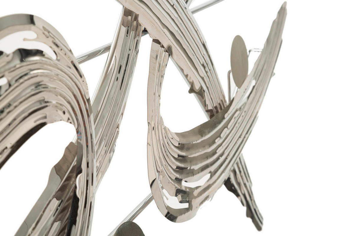 WANDDEKO  121/52/5 cm   - Chromfarben, Basics, Metall (121/52/5cm)
