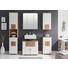 BADEZIMMER - Eichefarben/Weiß, Design, Glas/Holzwerkstoff (146/190/40cm) - Xora BADEZIMMER - Eichefarben/Weiß, Design, Glas/Holzwerkstoff (146/190/40cm) - Xora