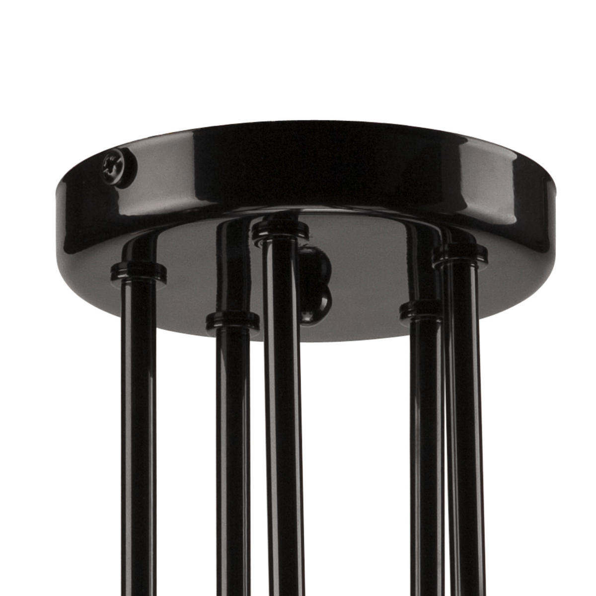 DECKENLEUCHTE    30/46/30 cm  - Schwarz Hochglanz, KONVENTIONELL, Metall (30/46/30cm)
