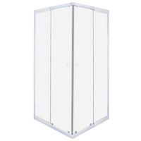 DUSCHKABINE 90/190/78,5 cm  in Weiß  - Weiß, KONVENTIONELL, Glas/Metall (90/190/78,5cm) - Sanotechnik
