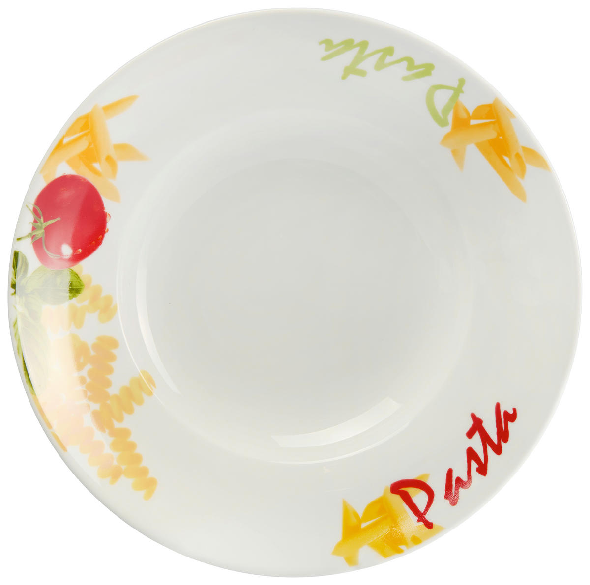 TANIER NA CESTOVINY porcelán keramika 27 cm - viacfarebná/biela, Basics, keramika (27cm) - Boxxx