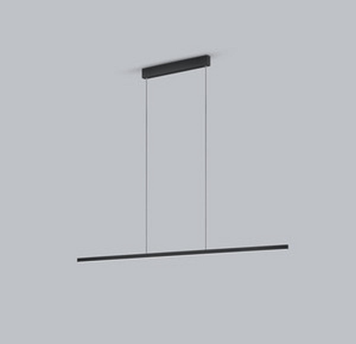 LED-HÄNGELEUCHTE LOOPY-evo 126,5/3 / 1,2/210 cm   - Schwarz, MODERN, Metall (126,5/3 / 1,2/210cm) - Helestra