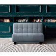 SCHLAFSOFA Hellblau  - Schwarz/Hellblau, Design, Textil/Metall (125/92/102cm) - Novel