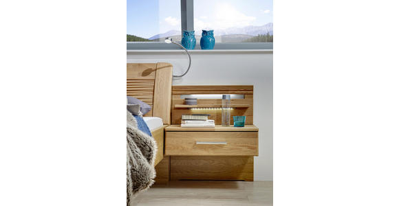 BETTANLAGE 180/200 cm in Eichefarben - Eichefarben, KONVENTIONELL, Holz/Holzwerkstoff (180/200cm) - Dieter Knoll