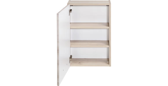 OBERSCHRANK 40/64/20 cm  - Chromfarben/Buchefarben, KONVENTIONELL, Holzwerkstoff/Metall (40/64/20cm) - Xora