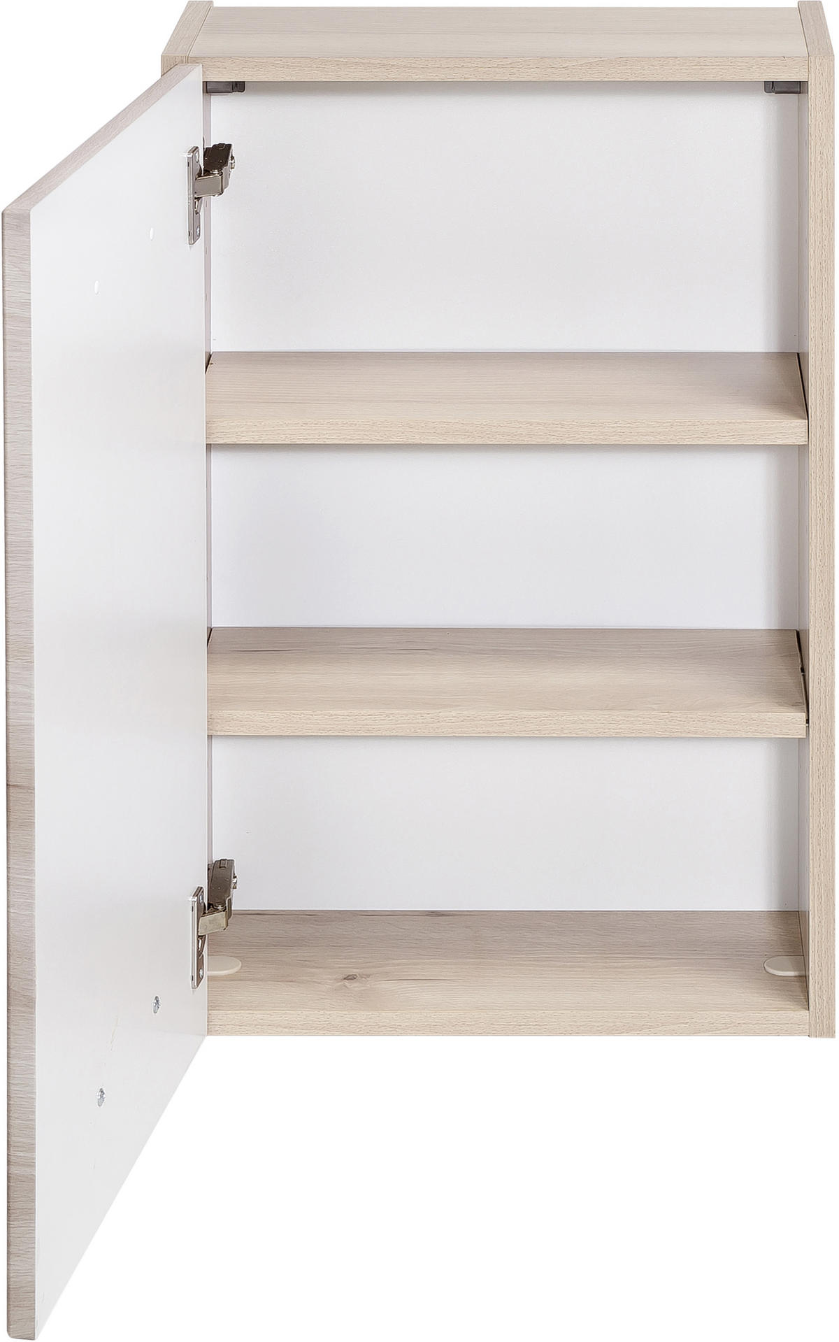 HÄNGESCHRANK 40/64/20 cm  - Chromfarben/Buchefarben, KONVENTIONELL, Holzwerkstoff/Metall (40/64/20cm) - Xora
