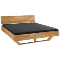 BALKENBETT 160/220 cm  in Wildeiche  - Wildeiche, Natur, Holz (160/220cm) - Linea Natura