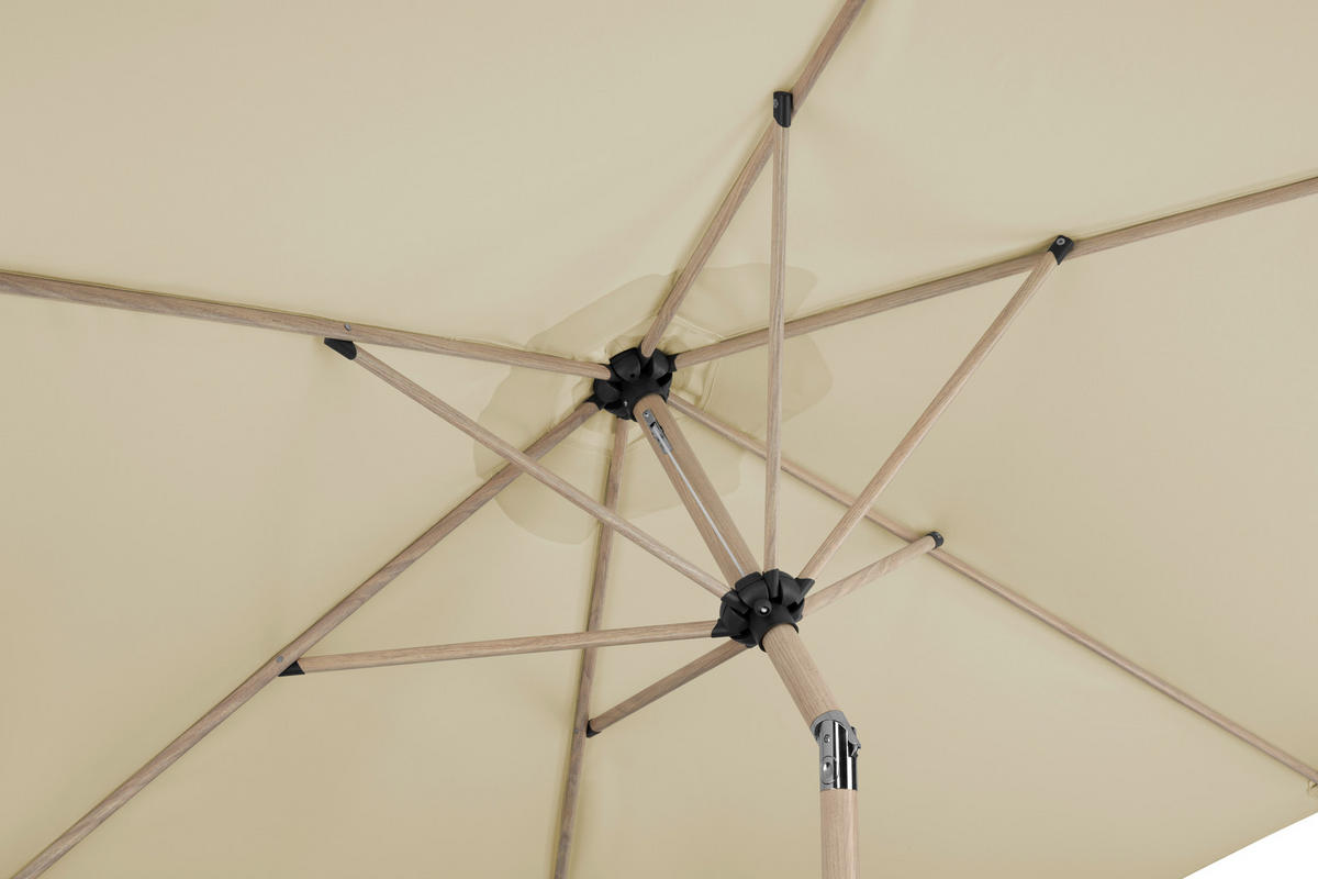 SONNENSCHIRM   - Eichefarben/Naturfarben, Basics, Textil/Metall (270/236/270cm) - Schneider