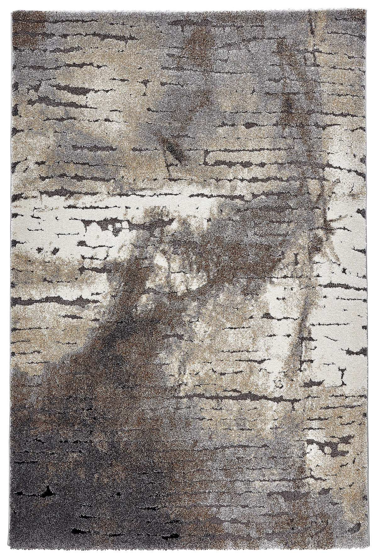 WEBTEPPICH 120/170 cm Timber Anthrazit, Creme, Grau, Dunkelgrau  - Dunkelgrau/Anthrazit, Design, Textil (120/170cm) - WECON HOME