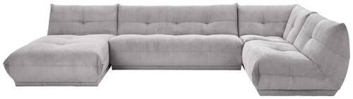 SOFFA i manchester grå  - grå, Trend, textil (185/390/210cm) - Livetastic