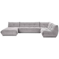 SOFFA i manchester grå  - grå, Trend, textil (185/390/210cm) - Livetastic