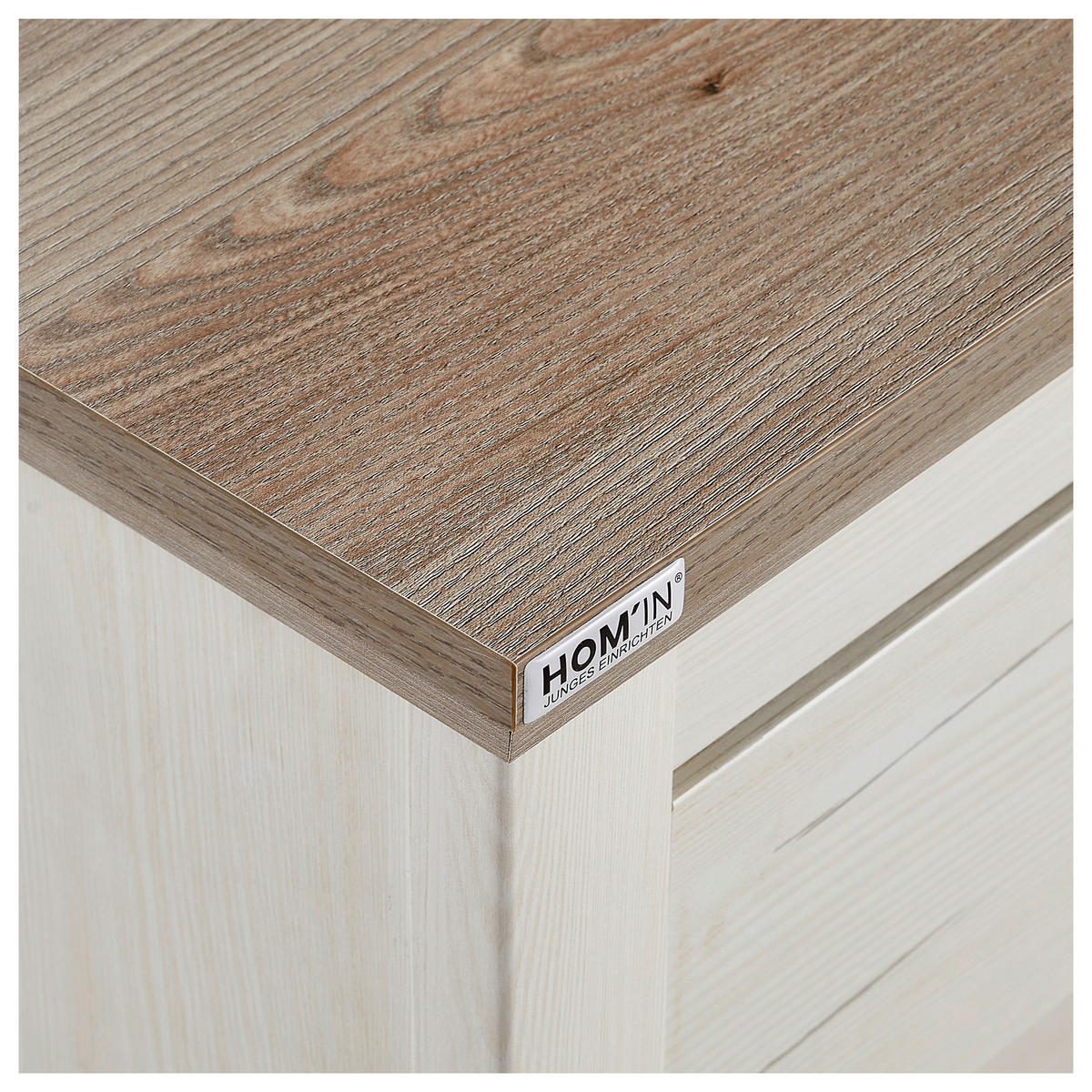 KONSOLBORD i trämaterial 120/43/85 cm    - vit/nickelfärgad, Klassisk, metall/trämaterial (120/43/85cm) - Hom`in
