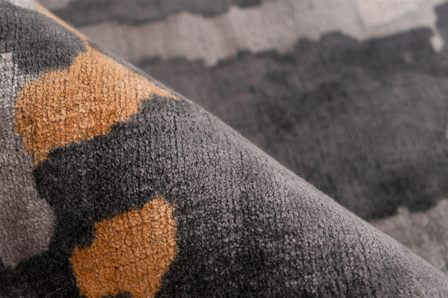 Thumbnail - Kayoom Teppich Sinai 225 Grau / Blau / Gold, Blau, Grau, Textil, Vintage, rechteckig, 80x150 cm, pflegeleicht, Teppiche ...