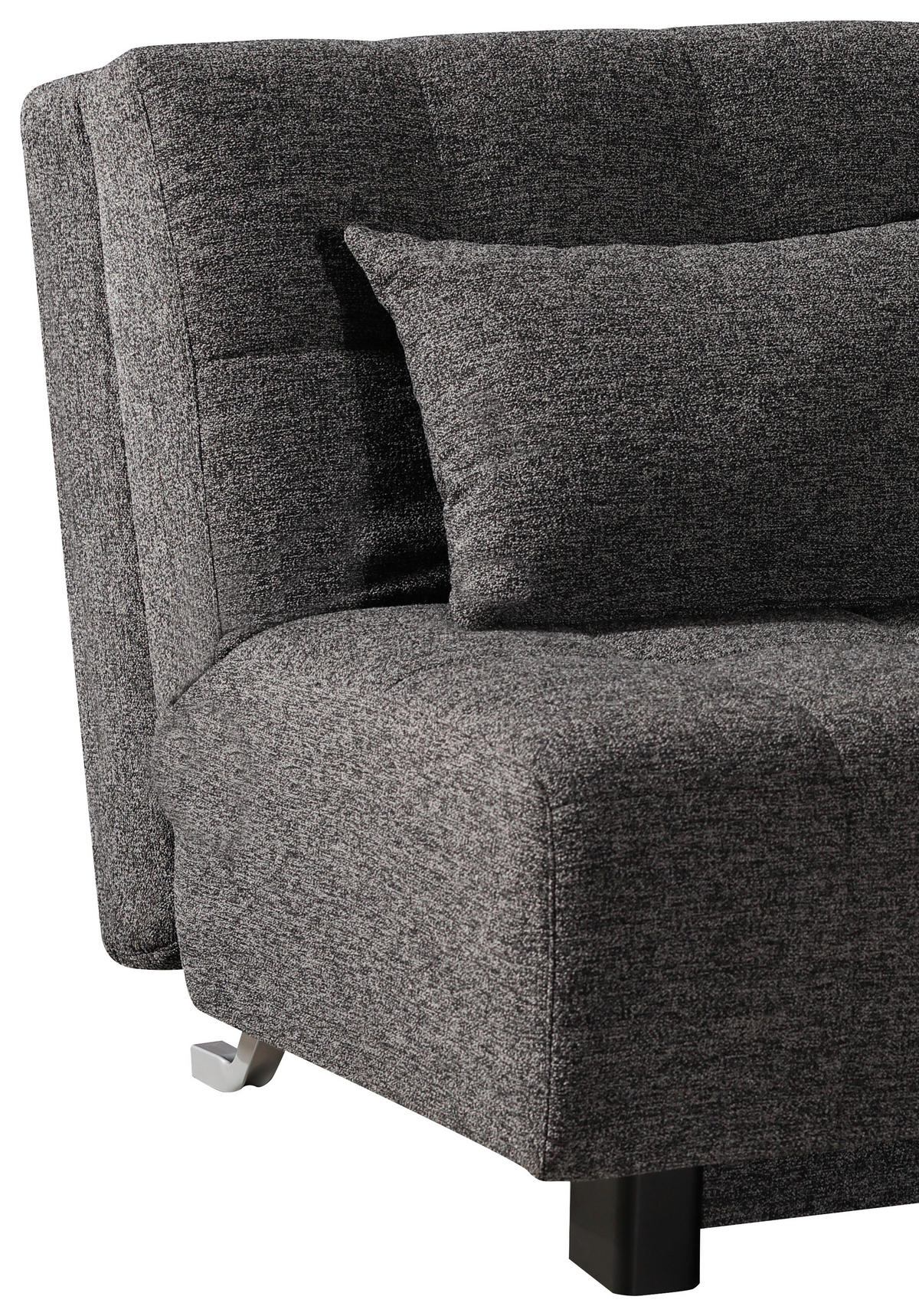 ZOFA S POSTELJNO FUNKCIJO,  antracit tekstil  - črna/antracit, Design, kovina/tekstil (145/92/102cm) - Novel